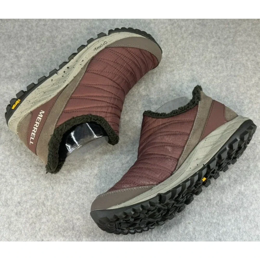 Merrell Antora Slip On Sneaker Moc Style Marron Vibram Sole - Women's Size 7.5